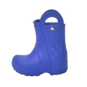 Crocs Water Repellent Pull on Unisex Blue Little Kid Boots Size C-7